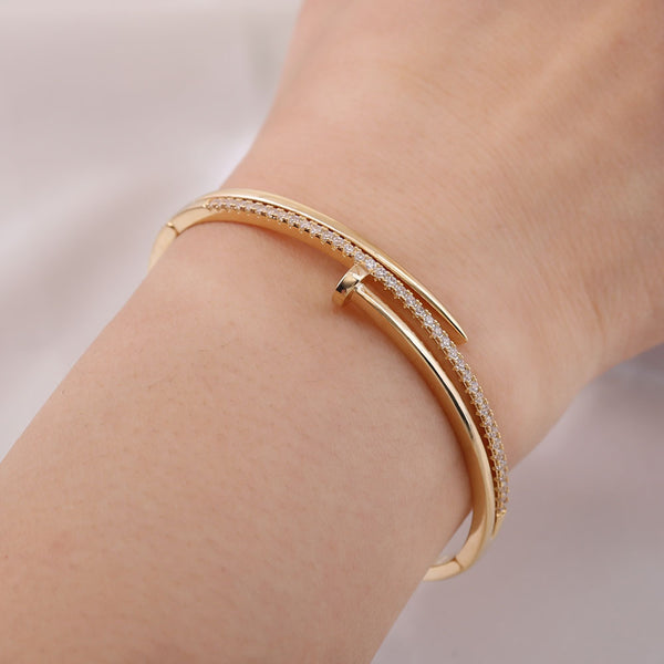Nail armband ny design - Guld/Silver