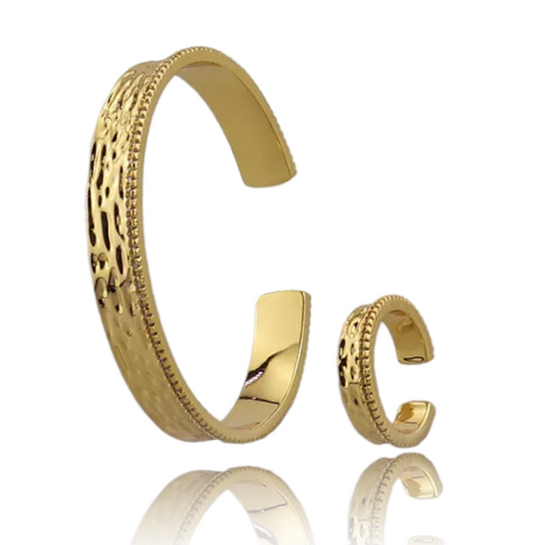 Cuff Plain Gold Jewelry - KAENA